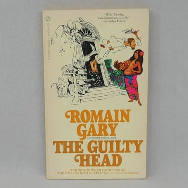 The Guilty Head (1969) by Romain Gary - Vintage 1960s Novel Book 