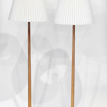 Quarter sawn Oak floor lamp by George Kovacs 1960s - SWEDEN