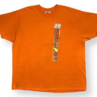 Vintage 2004 NASCAR Tony Stewart Home Depot Double Sided Racing Graphic T-Shirt Size XXL 