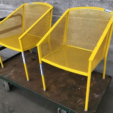 Pair of Woodard Expanded Steel Patio Chairs (Seattle)