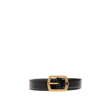 Gucci Leather Gg Belt Men