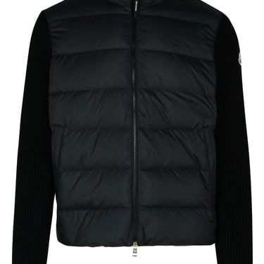 Moncler Black Polyester Sweater Man