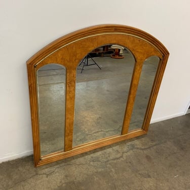Large Arched Burlwood Mirror 