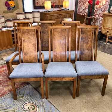 Burlwood Dining Chairs by Milo Baughman for Thomasville