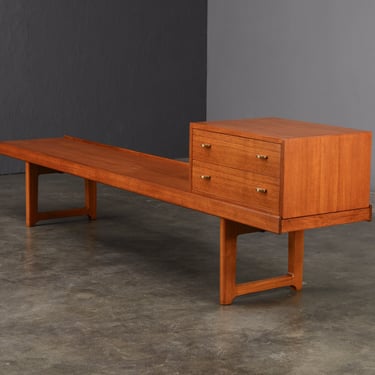 1960's Torbjørn Afdal 'Krobo' Bench with Drawers in Teak 