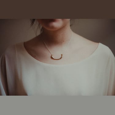 Uni Lia Necklace - Brass on Garmentory