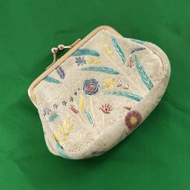 Tiny Painted Leather Pouch