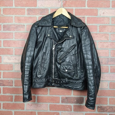 Vintage 70s 80s Made in USA Cooper Leather ORIGINAL Belted