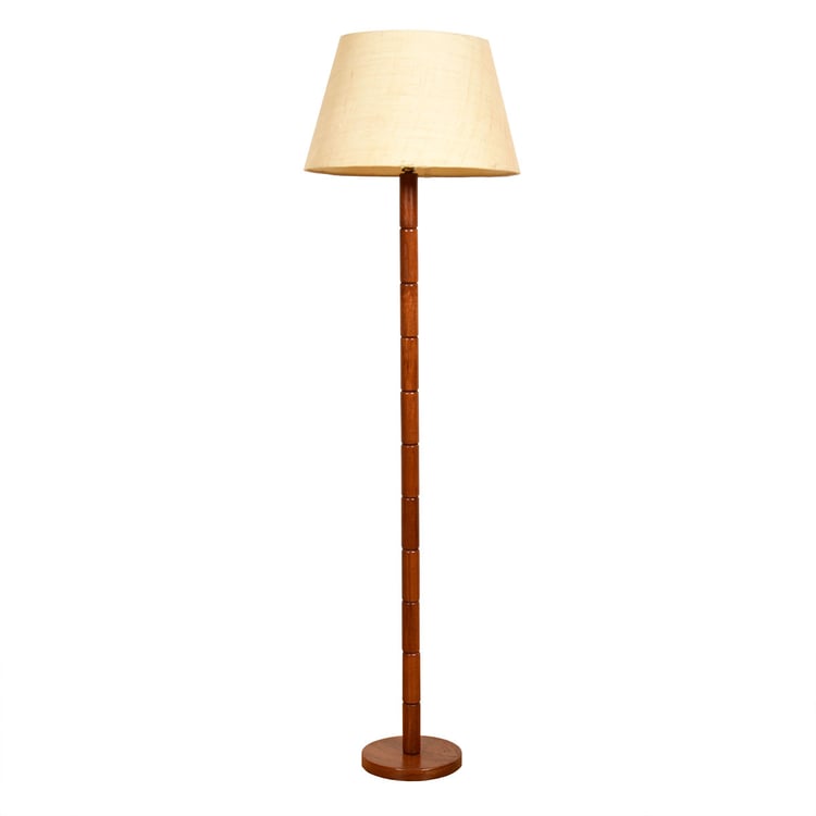 The Danish Modern Teak &#8216;Ribbed&#8217; Floor Lamp