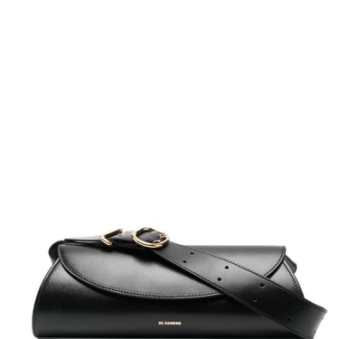 Jil Sander Women Cannolo Small Leather Shoulder Bag