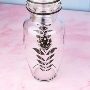 Vintage Art Deco Glass Cocktail Shaker