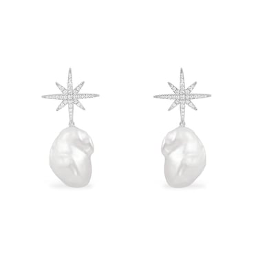 Apm Monaco Women Meteorites pearl &amp; crystal earrings