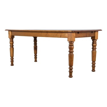 Country French Louis Philippe Style Provincial Maple Dining Table 