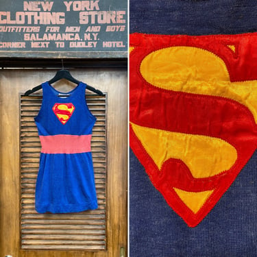 Vintage 1960’s Elaine Post Superman Glam Mod Jersey Mini Dress, Vintage Superman, Elaine Post, Vintage 1960s, Jersey Dress, Vintage Designer 