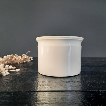 Digoin Sarreguemines Stoneware Crock Jug, French Antique Pot, Preserve Jar Vintage, Confit Pot, Crock Pot Glazed 