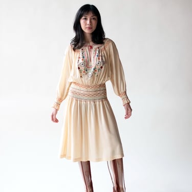 Embroidered Silk Dress | Norma Kamali 