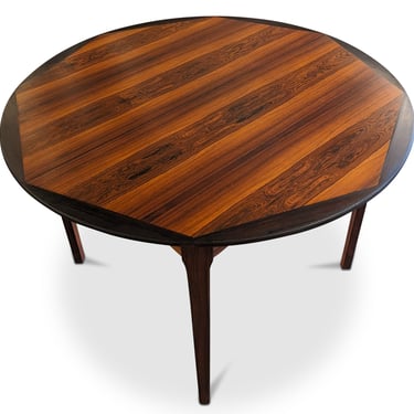 Round Rosewood Dining Table w 2 Leaves - 062391