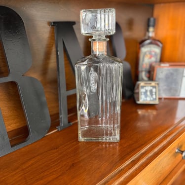 Vintage Art Deco Style Seagram’s 7 Crown Liquor Decanter 