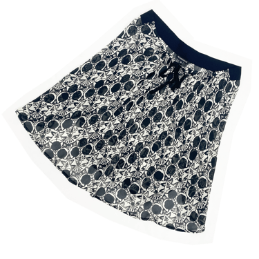 Ann Demeulemeester S/S 2014 printed drawstring skirt