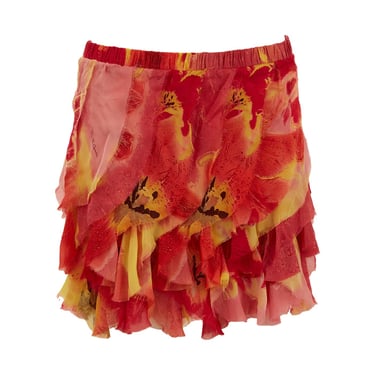 Roberto Cavalli Pink Ruffle Skirt