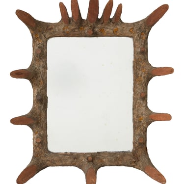 Antique Faux Bois Mirror
