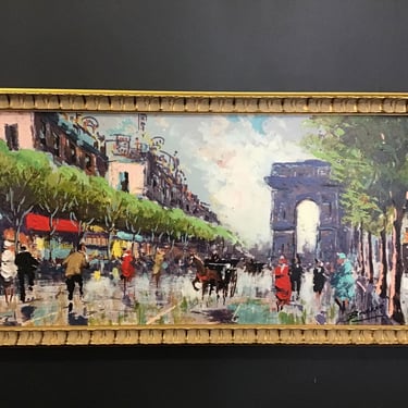 Original, Signed Brasso Painting (Seattle)