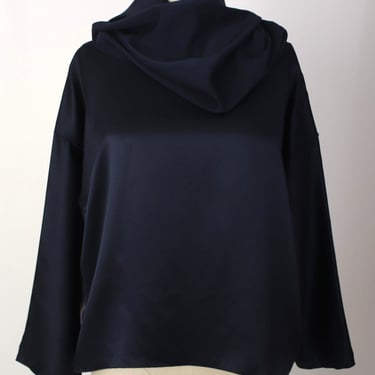 1990s Zoran Satin Cowl Blouse