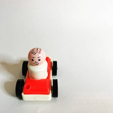 Fisher Price Little People Toys, Little People Car, Little People figurines, Little People Boy and Car, Man and Red Car 