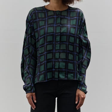 Henrik Vibskov Dimness Blouse, Dark Burnout Grid