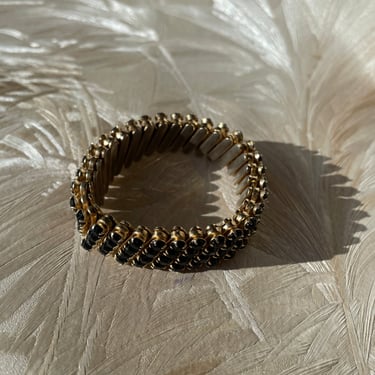 Black Rhinestone Stretch Bracelet