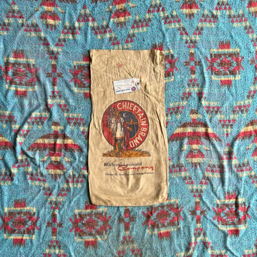 Vintage Chieftan Brand Michael Leonard Feed Sack 