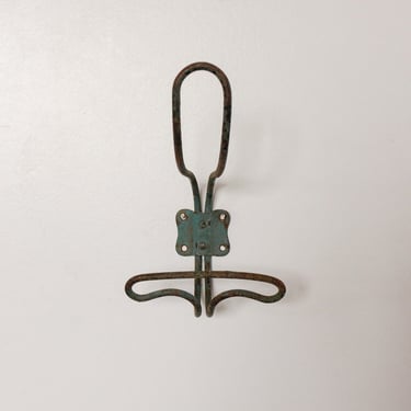 vintage french metal wall mounted hook