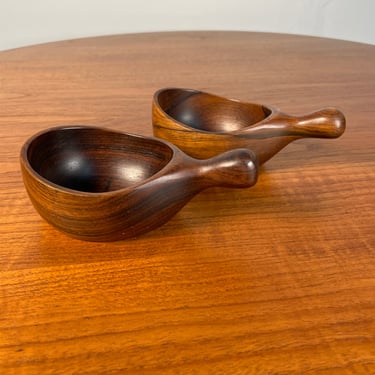 Pair of Brazilian Modern Bowl in Hardwood by Jean Gilon for WoodArt, 1960s, Brazil