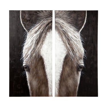 Equus Diptych Framed Art