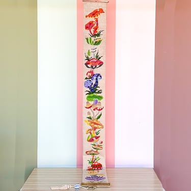 Trippy Mushroom Needlepoint Wall Hanging