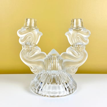 Large Crystal Double Candle Holder 