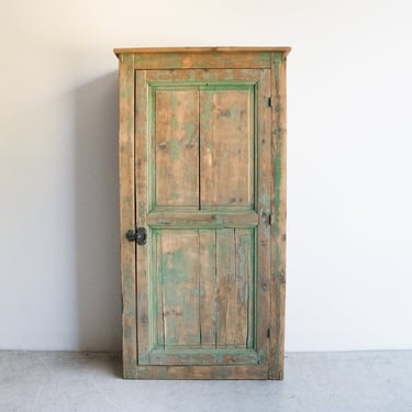 Green-washed Parisian Armoire