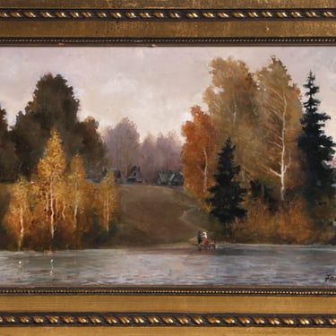Erik Freyman, Small Lake, Oil Paint 