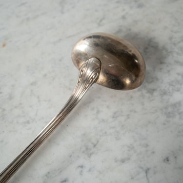 vintage french art deco silverplate ladle