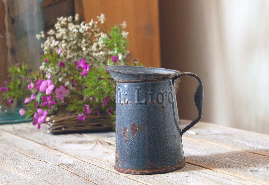 1-Quart Measuring Pitcher - Enamelware