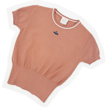 Vivienne Westwood pink short sleeve knit top
