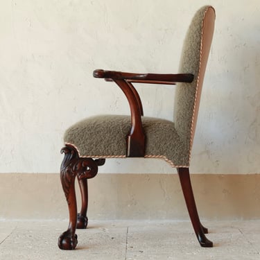 Late Victorian Mahogany Armchair Circa 1880