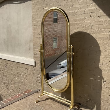 Solid Brass Cheval Mirror