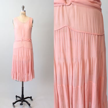 1920s BLUSH silk dress small medium | new spring 