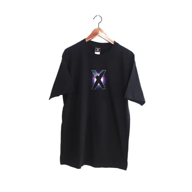 Apple t shirt / Mac t shirt / 2000s black Apple iMac OSX beefy cotton  promo t shirt Large 