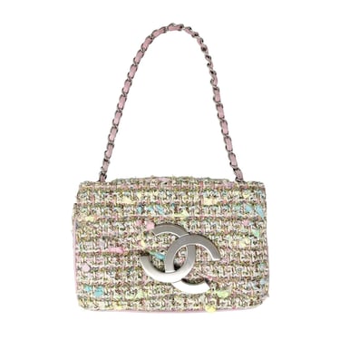 Chanel Tweed Pastel Mini Chain Bag