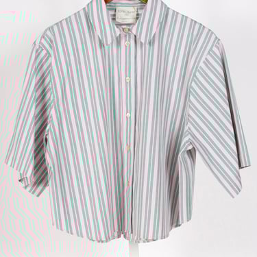 13853_my shirt - Embroidered Pinstripe Poplin Shirt - Rose