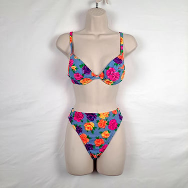 Vintage 90s / Y2K Victoria's Secret Floral Bikini 