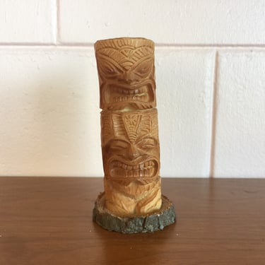 Vintage 1960s Tiki Modern Resin Tiki Sculpture 