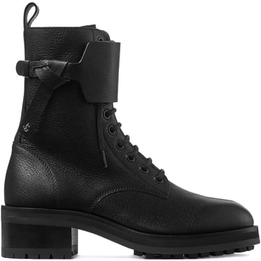 Jimmy Choo Women Rosabel Leather Lace-Up Combat Boots